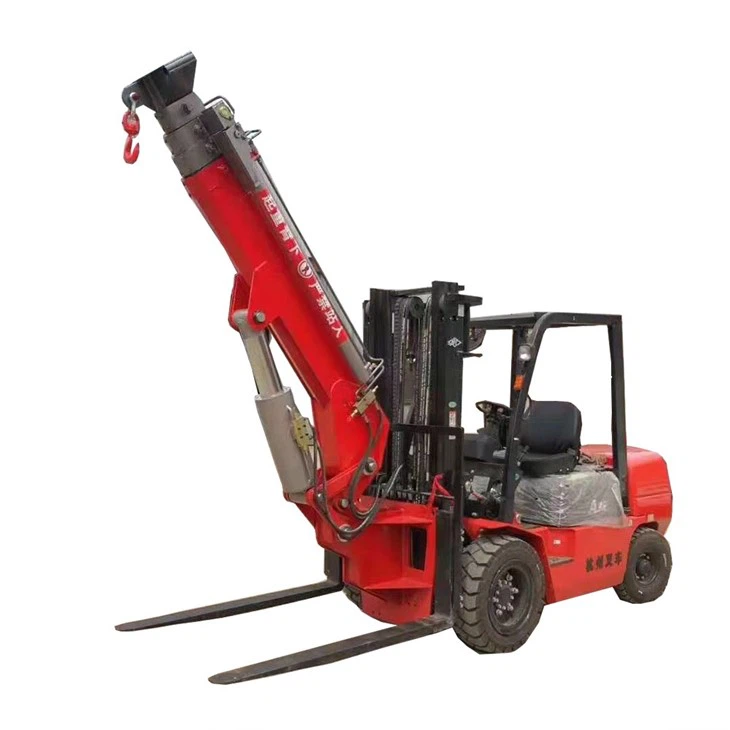 Wózek widłowy z wysięgnikiem